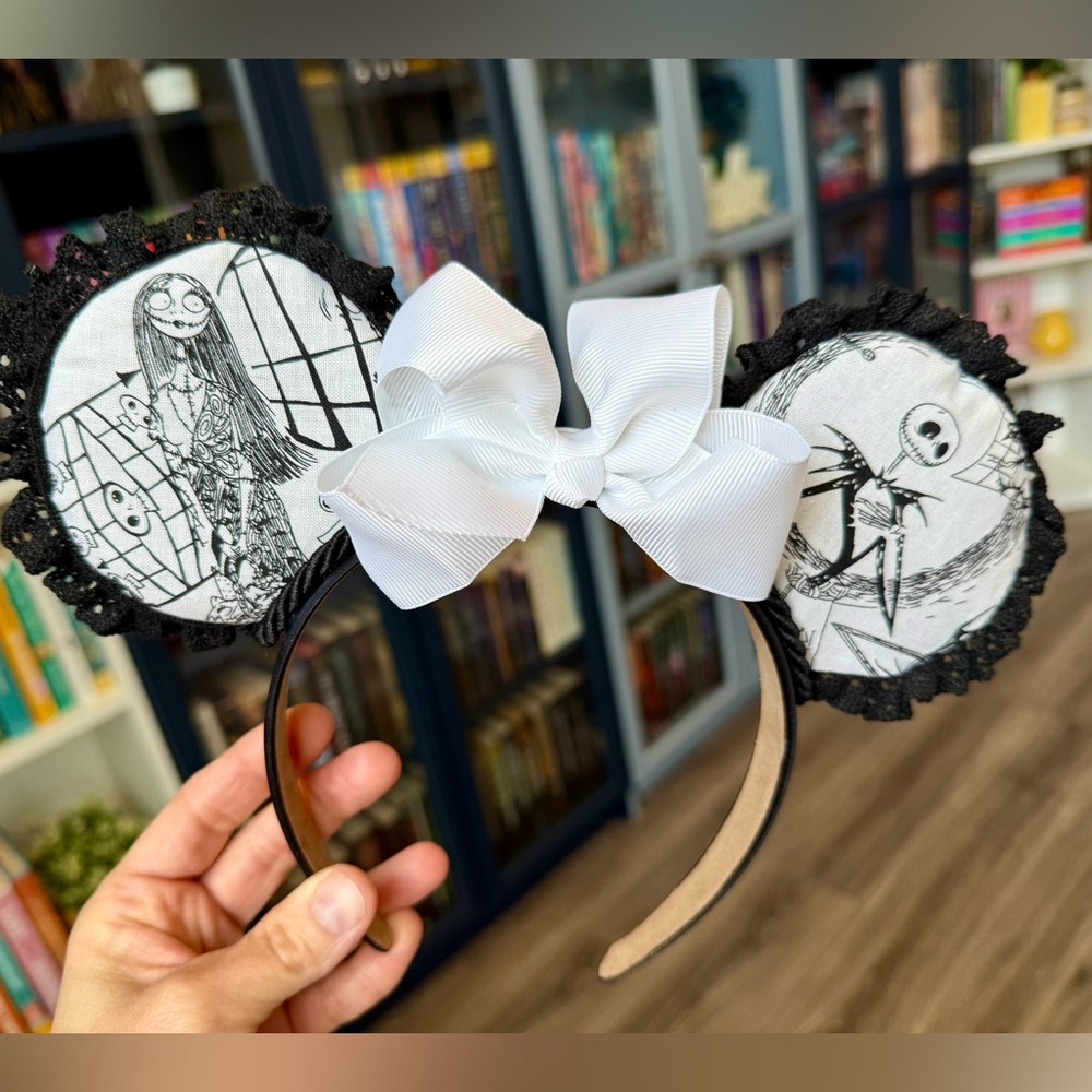 Custom Nightmare Before Christmas Mickey Ears Headband